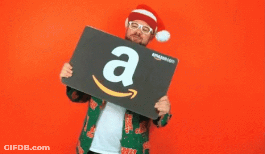 The Freebie Guy Showing Amazon Gift Card GIF