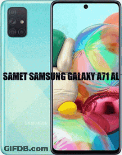 The Front And Back Of A Samsung Galaxy A71 GIF