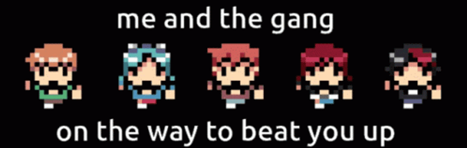 The Gang Ready To Beat You Up GIF