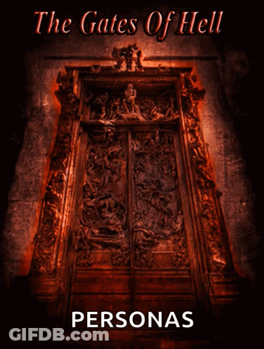 The Gates Of Hell Personas Book Cover GIF