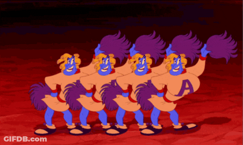 The Genie Cheering Squad GIF