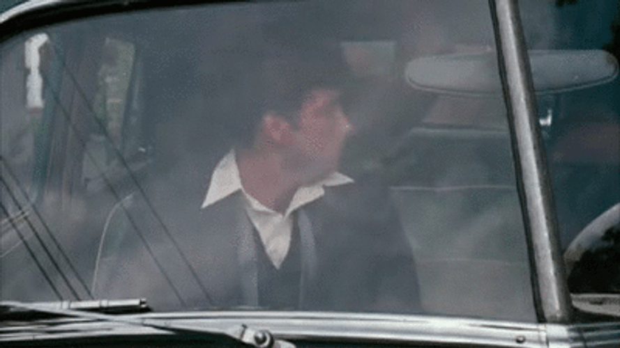 The Godfather Car Strangle Scene GIF