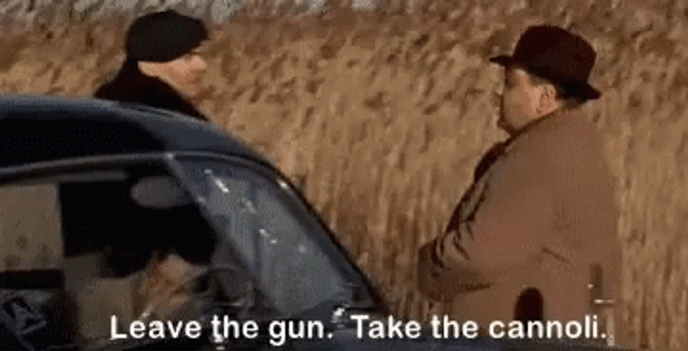 The Godfather Mafia Take The Cannoli GIF