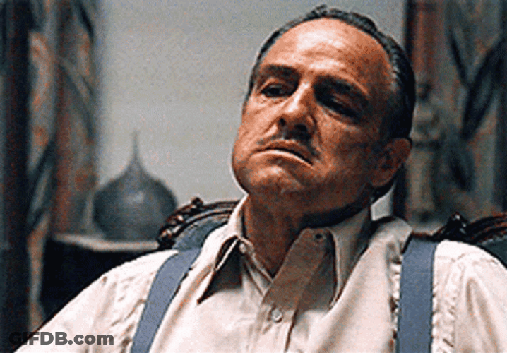 The Godfather Vito Corleone Sad Oh No GIF