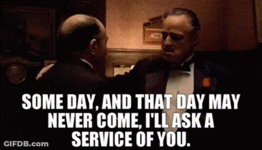 The Godfather Vito Corleone Someday GIF