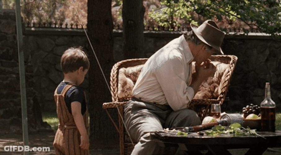 The Godfather Vito Corleone Surprise Kid GIF