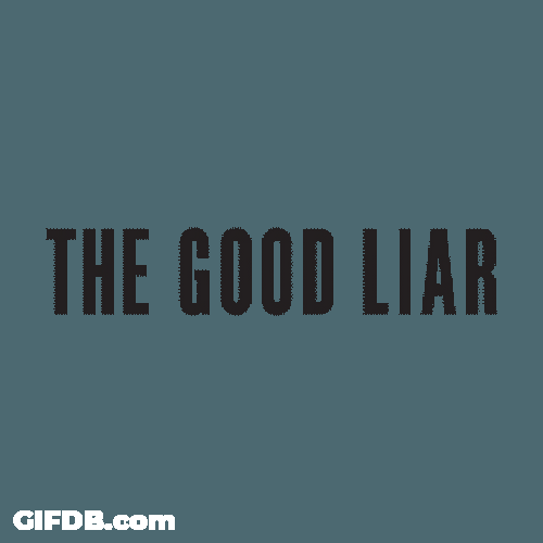The Good Liar Colorful Text GIF