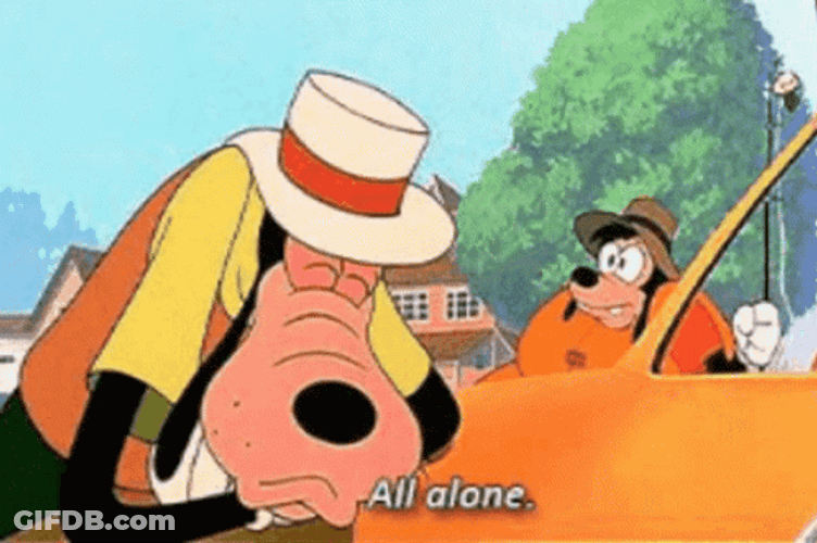 The Goofy Movie Sad All Alone GIF