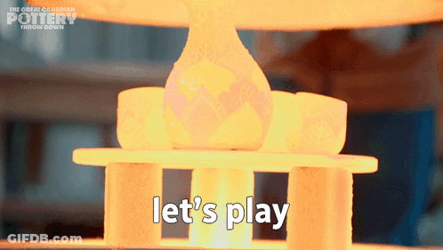 The Great Canadian Pottery Throw Down Says Let 'S Play On A Screen GIF