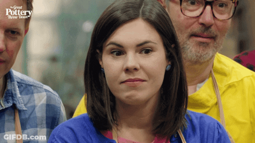 The Great Pottery Throw Down Grin GIF