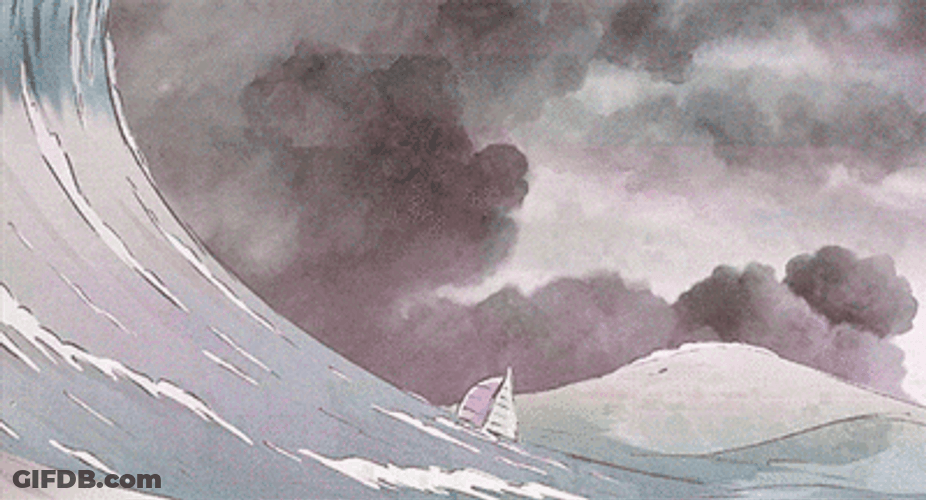 The Great Waves Off Kanagawa GIF