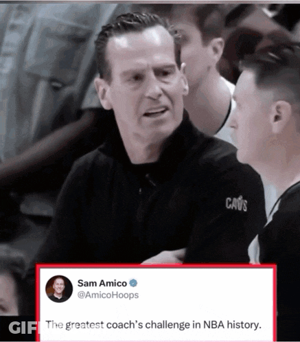 The Greatest Coach 'S Challenge In Nba History Is Written On A Tweet GIF