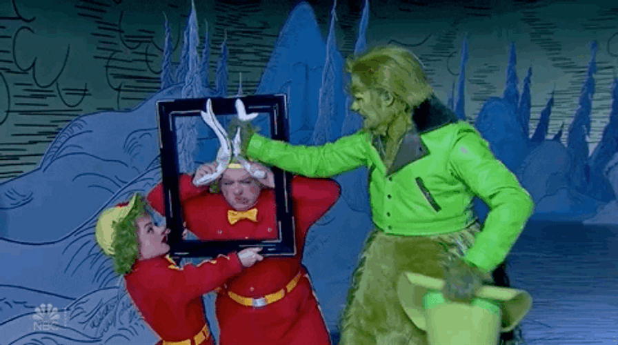 The Grinch Play Horn GIF