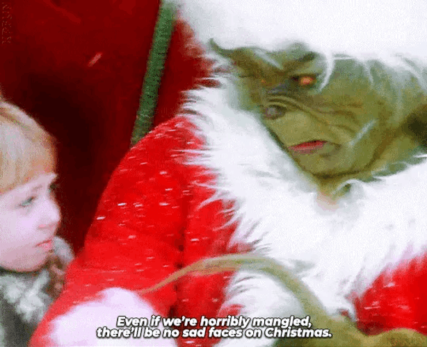 The Grinch Sad Christmas GIF