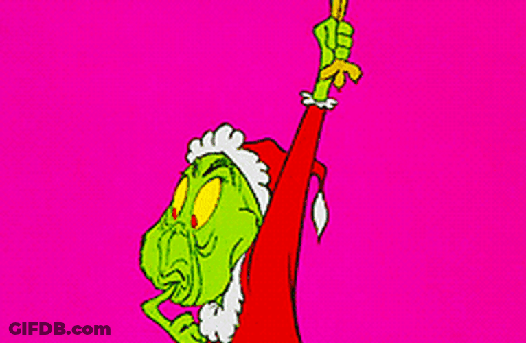 The Grinch Smile Mad At Dog GIF