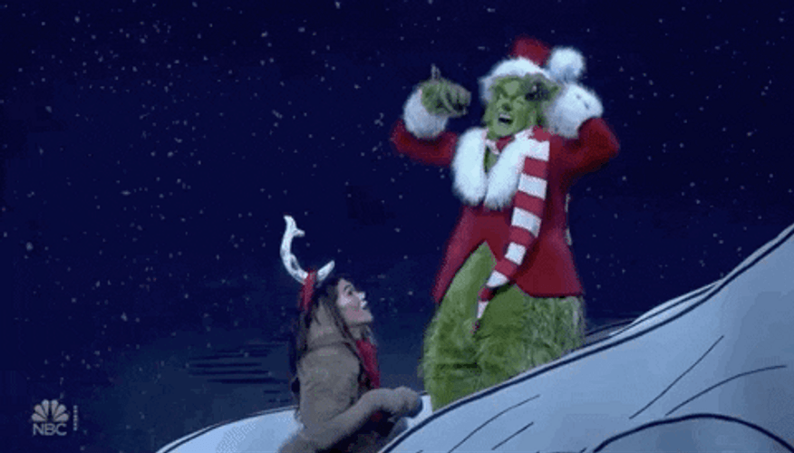 The Grinch Snow Crying GIF