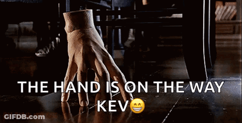 The Hand Is On The Way With A Smiley Face On The Bottom GIF