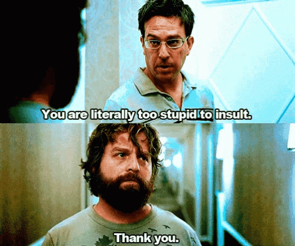 The Hangover No Insult Thank You GIF