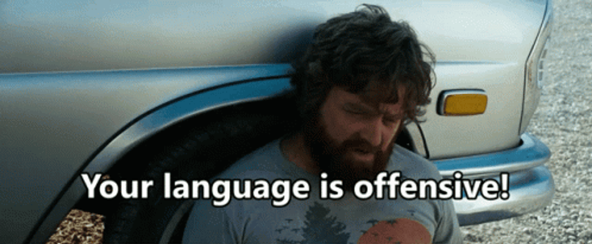 The Hangover Offended Guy On Road GIF