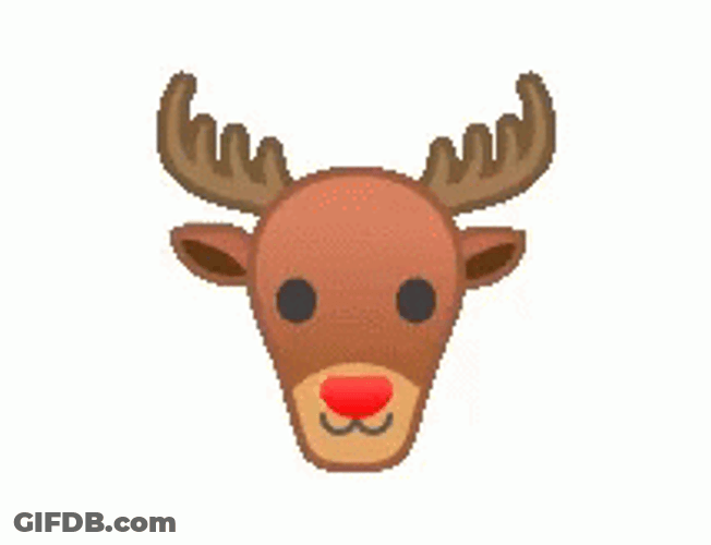 The Head Of Rudolph GIF