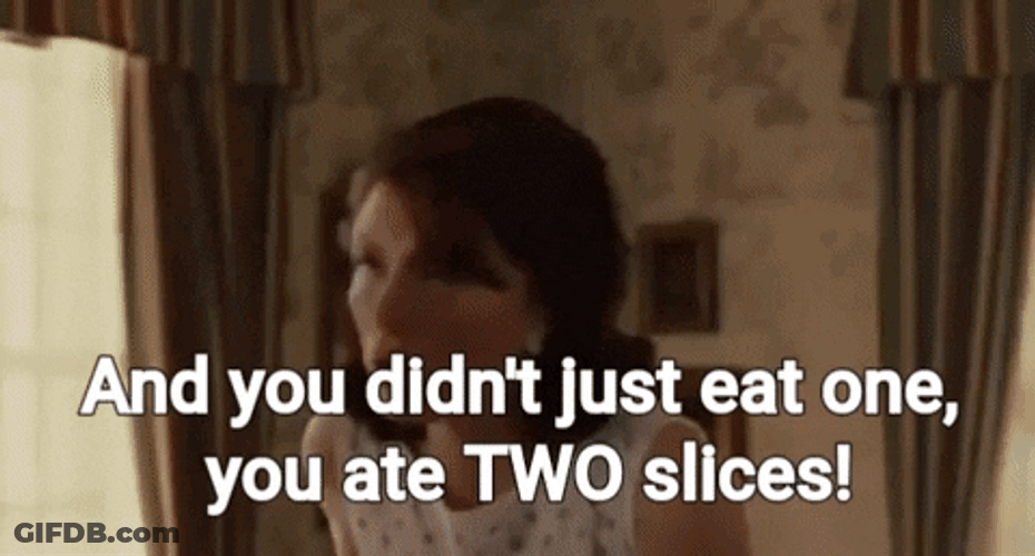 The Help Hilly Eat Two Slices GIF