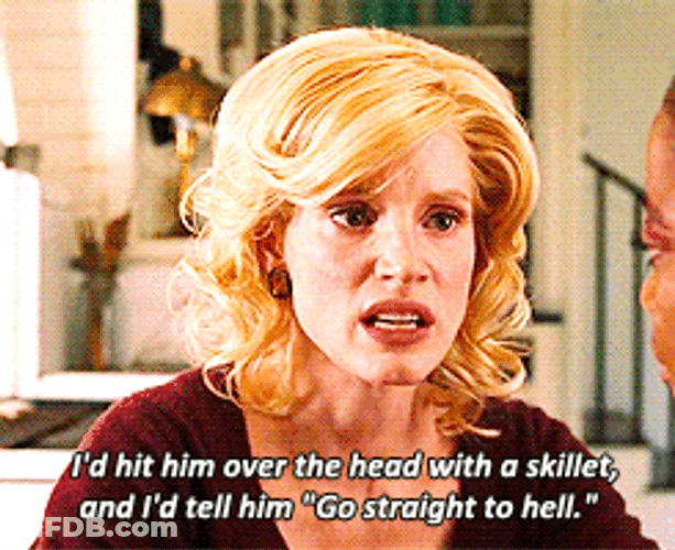 The Help Jessica Chastain Intense Expression GIF