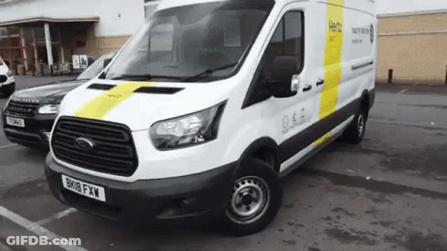 The Hertz White Van GIF