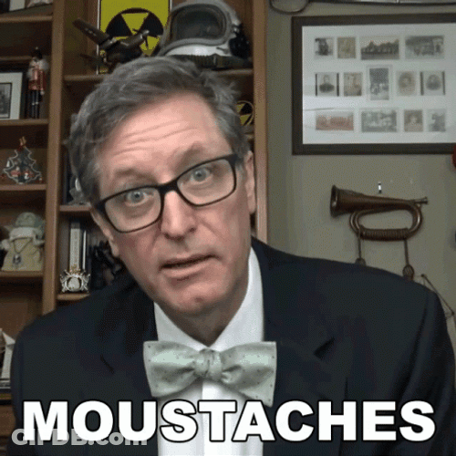 The History Guy Talks About Hairy Mustaches GIF