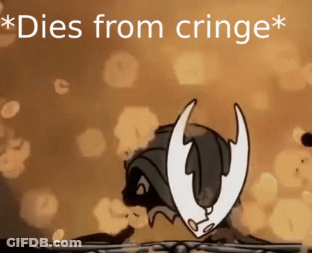 The Hollow Knight Boss Dies From Cringe GIF