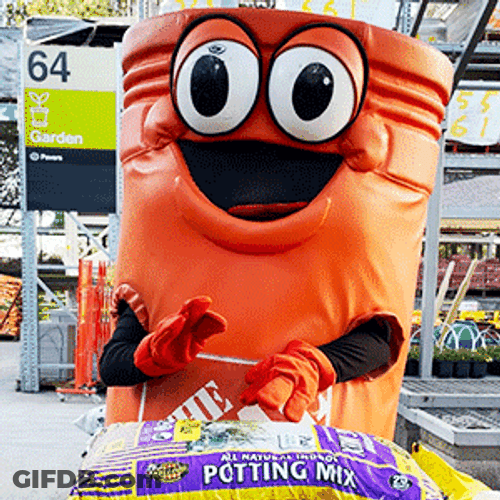 The Home Depot Mascot Ba Dum Tss GIF