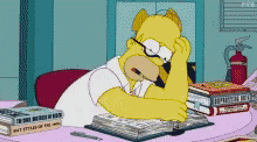 The Homer Simpsons Agenda GIF
