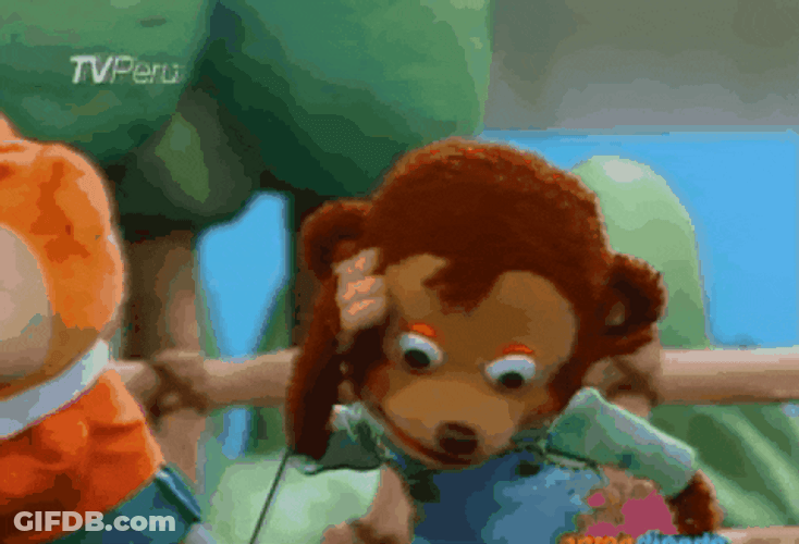 The Horror Shocked Face GIF