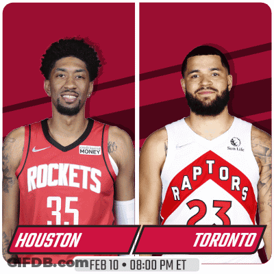 The Houston Rockets And The Toronto Raptors Are Playing On Feb 10 GIF