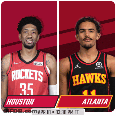 The Houston Rockets Are Playing The Atlanta Hawks GIF