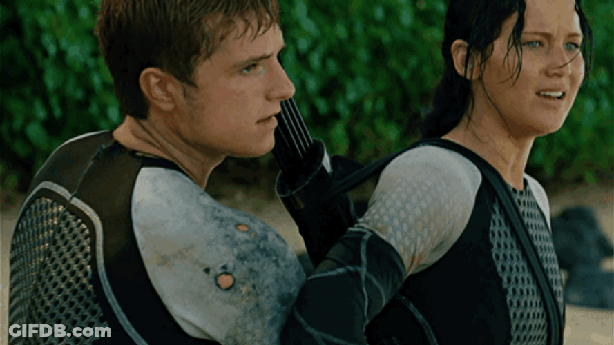 The Hunger Games Hold Me Back GIF