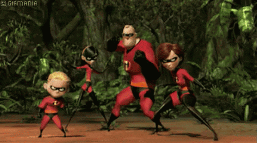 The Incredibles Family GIF