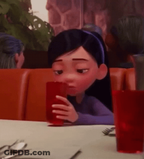 The Incredibles Violet Spitting Water GIF
