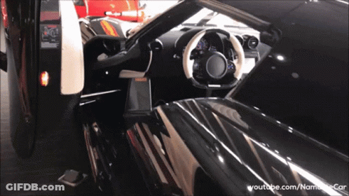 The Interior Of A Sports Car Is Shown On Youtube.com GIF
