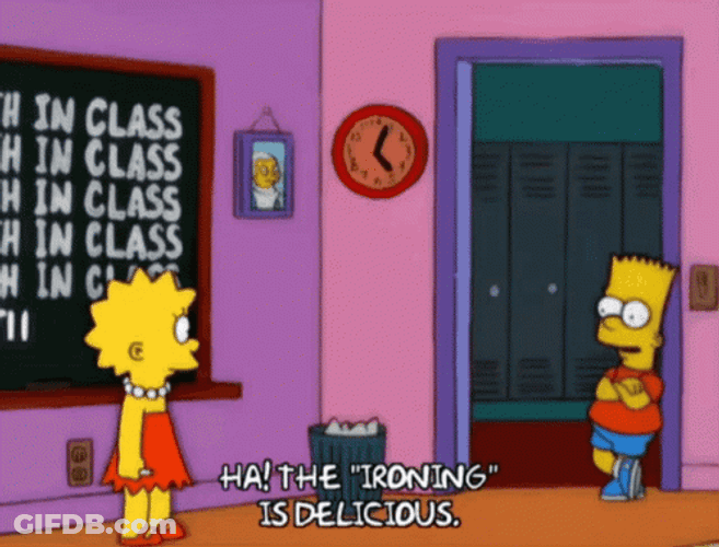 The Irony Is Delicious Simpson Siblings GIF