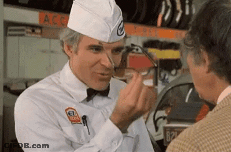 The Jerk Wearing Glasses GIF