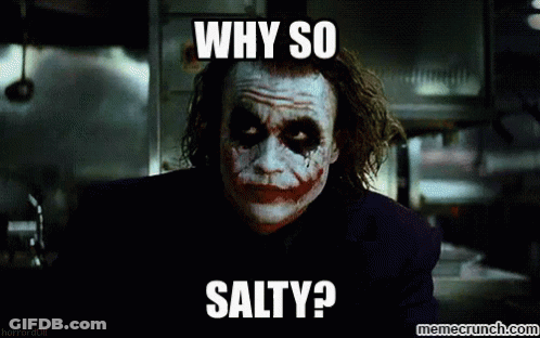 The Joker Is Asking Why So Salty GIF