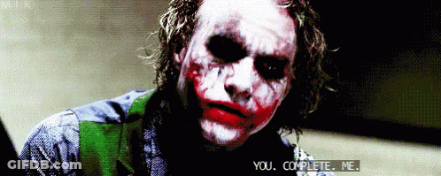 The Joker Says " You Complete Me " In A Pixelated Video GIF