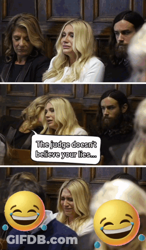 The Judge Does N't Believe Your Lies Written On A Sign GIF