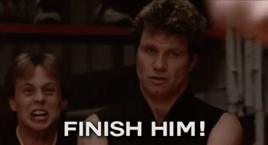The Karate Kid Finish Him GIF