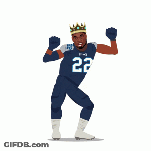 The King Derrick Henry Stiff Arm GIF