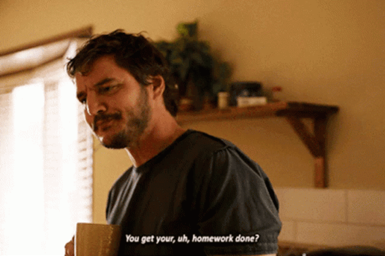 The Last Of Us Joel Talking With Coffee GIF