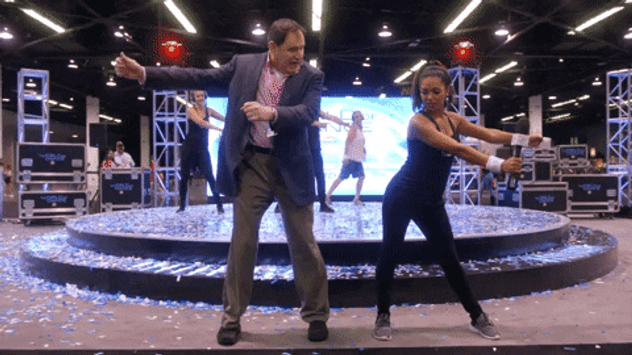 The Late Show Floss Dance GIF