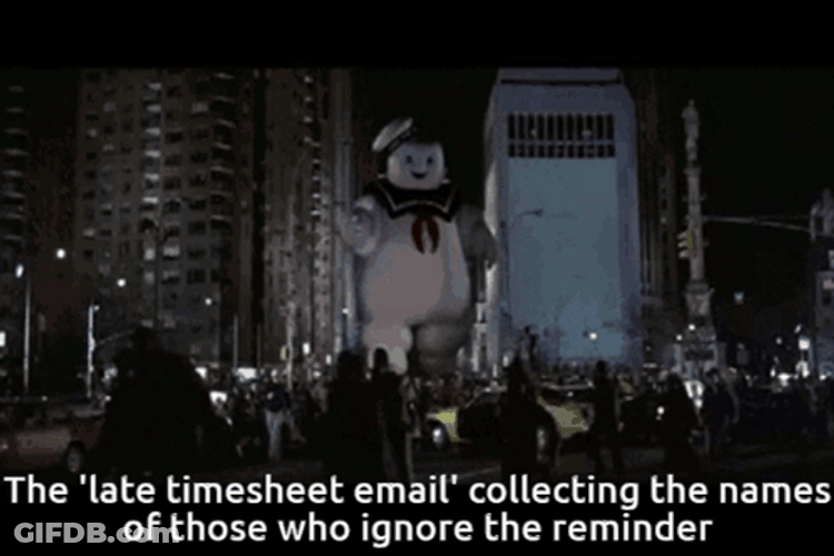 The Late Timecard Reminder Approaching GIF
