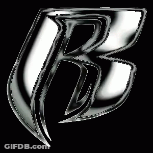 The Letter B Is Glowing In The Dark GIF