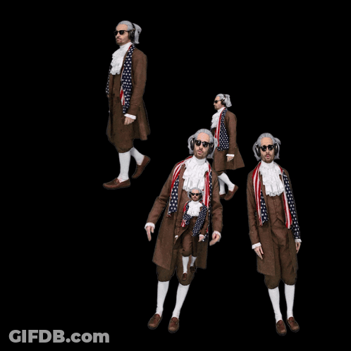 The Letter L Is Made Up Of A Man In A Suit And Tie GIF